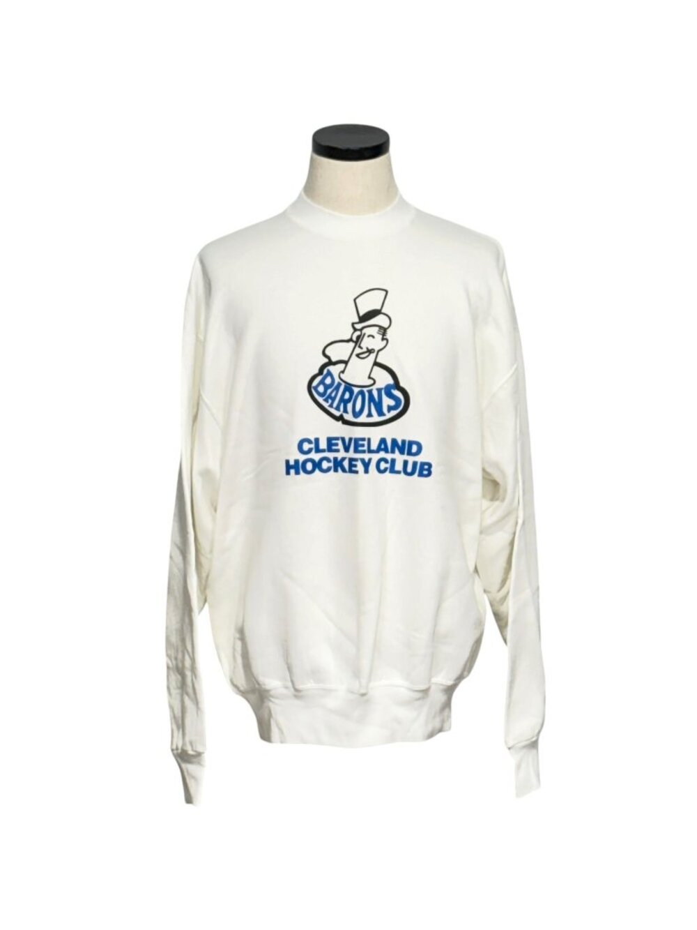 Cleveland Barons Hockey Club Sweatshirt XL White 90s Vintage Crewneck
